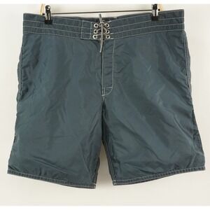 Vintage Birdwell Beach Britches Board Shorts Men's 37 x 8" Blue Unlined Swim USA